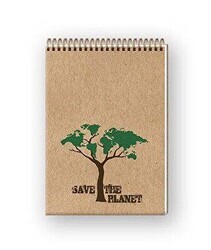 Keskin 07x10 80 Yaprak Planet Düz Spiralli Bloknot - Keskin Color