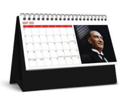 Keskin 2026-MTP-820 Plastik Üçgen Masa Takvim-Atatürk - Keskin Color