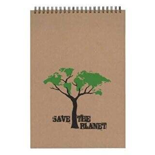 Keskin Color 10X14 120 Yaprak Planet Düz Spiralli Bloknot - 1