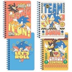 Keskin Color 140400-15 Sonic A6 80 Yaprak Çizgili Spiralli Bloknot - Keskin Color