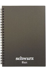 Keskin Color 14*20 60 Yaprak Düz Plastik Kapak Spiralli Schwarz Defter - 1