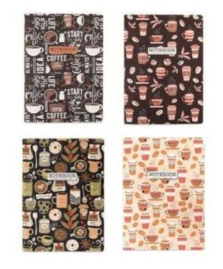 Keskin Color 18,5x26 58Yp Çizgili Tel Dikişli Uninote Coffee Time - 1