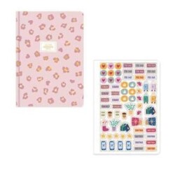 Keskin Color 2025-2026 17x24 Ciltli Akademik Ajanda - Pembe Leopar - Keskin Color