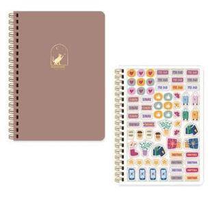 Keskin Color 2025-2026 17x24 Spiralli Akademik Ajanda - Mocha - 1