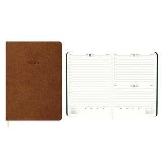 Keskin Color 2026 - 16x24 Günlük Termo Deri Ajanda - Kahverengi - 1