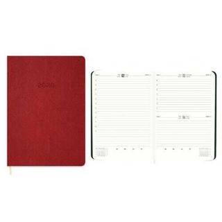 Keskin Color 2026 - 16x24 Günlük Termo Deri Ajanda - Kırmızı - 1