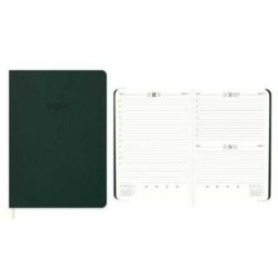 Keskin Color 2026 - 16x24 Günlük Termo Deri Ajanda - Yeşil - Keskin Color