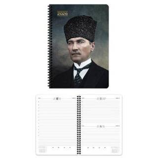 Keskin Color 2026 - 17x24 Atatürk Günlük Spiralli Ajanda - Başkomutan - 1