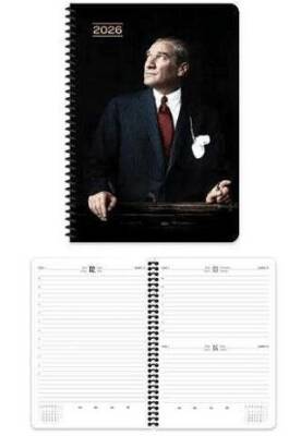 Keskin Color 2026 - 17x24 Atatürk Günlük Spiralli Ajanda - Cumhurbaşkanı - 1