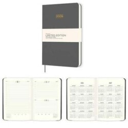 Keskin Color 2026 - 17x24 Ciltli Limited Edition Günlük Ajanda - Gri - Keskin Color