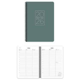 Keskin Color 2026 - 17x24 Spiralli Haftalık Ajanda - Yeşil - 1