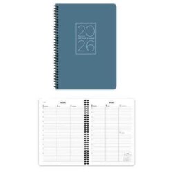 Keskin Color 2026 - 20x28 Spiralli Haftalık Ajanda - Mavi - Keskin Color