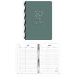 Keskin Color 2026 - 20x28 Spiralli Haftalık Ajanda - Yeşil - Keskin Color