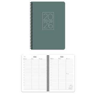 Keskin Color 2026 - 20x28 Spiralli Haftalık Ajanda - Yeşil - 1