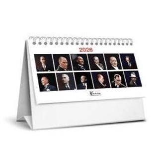 Keskin Color 2026 - MTK - 820 Karton Üçgen Masa Takvim - Atatürk - 1