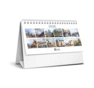 Keskin Color 2026 - MTK - 821 Karton Üçgen Masa Takvim - Gravur - 1