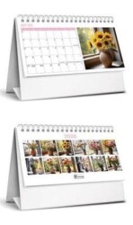 Keskin Color 2026 - MTK - 822 Karton Üçgen Masa Takvim - Çiçek - Keskin Color