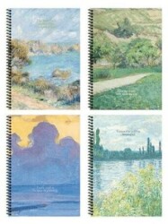 Keskin Color 20x28 100 Yaprak Çizgili Spiralli Sert Kapak Defter Sanat - Keskin Color