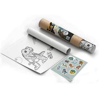 Keskin Color 244920-21 Jurassic World 30x250cm Çıkartmalı Rulo Boyama - 1