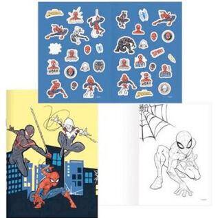 Keskin Color 244930-06 Spider-Man 20x28 8Yaprak Çıkartmalı Boyama Kitabı - 1