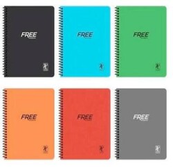 Keskin Color 320122-99 A4 100 Yaprak Kareli PP Kapak Yeni Free Defter - Keskin Color