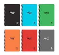 Keskin Color 320181-99 A5 80 Yaprak Çizgili PP Kapak Yeni Free Defter - Keskin Color