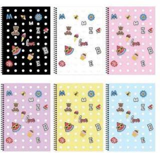 Keskin Color 323241-99 A4 80 Yaprak Çizgili PP Kapak Spiralli Fun Defter - 1