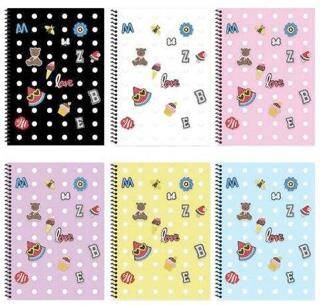 Keskin Color 323242-99 A4 80 Yaprak Kareli PP Kapak Spiralli Fun Defter - 1