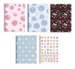Keskin Color 323421 A4 80 Yaprak Çizgili Pp Kapak Spiralli Defter Işıltı - Keskin Color