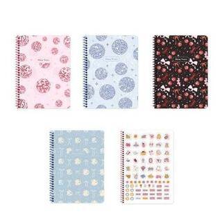 Keskin Color 323441 16,5x22,5 80 Yaprak Çizgili Pp Kapak Spiralli Defter Işıltı - 1