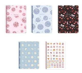 Keskin Color 323442 16,5x22,5 80 Yaprak Kareli Pp Kapak Spiralli Defter Işıltı - 1