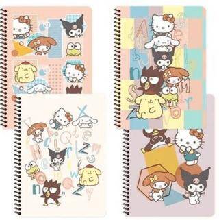 Keskin Color 380631-13 Hello Kitty and Friends 16,5x22,5 80 Yaprak Çizgili Spiralli Karton Kapak Def - 1