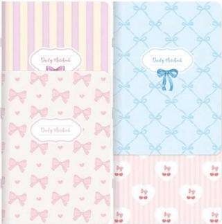 Keskin Color 381821-99 18,5x26 48 Yp Çizgili Tel Dikişli Kuşe Kapak Stickerli Defter-Kurdele - 1