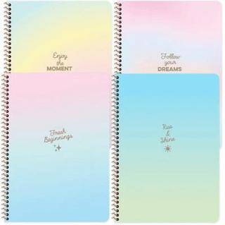 Keskin Color 386541-99 16,5x22,5 80 Yaprak Çizgili Karton Kapak Spiralli Peritozu Defter - 1