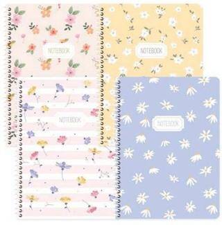 Keskin Color 386811-99 A4 80 Yaprak Çizgili Karton Kapak Spiralli Blume Defter - 1