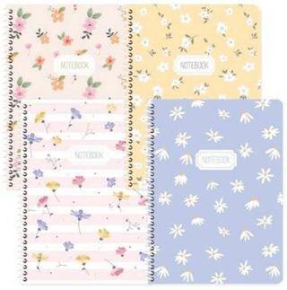 Keskin Color 386841-99 16,5x22,5 80 Yaprak Çizgili Karton Kapak Spiralli Blume Defter - 1