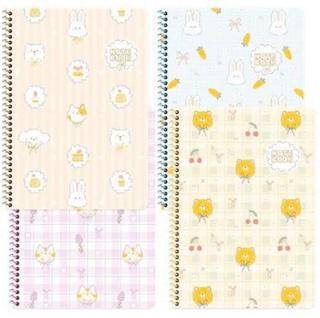 Keskin Color 386941-99 16,5x22,5 80 Yaprak Çizgili Karton Kapak Spiralli Kawaii Defter - 1