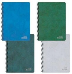 Keskin Color 387441-99 16,5x22,5 80 Yaprak Çizgili Karton Kapak Spiralli Alfa Defter - Keskin Color