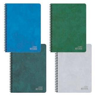 Keskin Color 387442-99 16,5x22,5 80 Yaprak Kareli Karton Kapak Spiralli Alfa Defter - 1