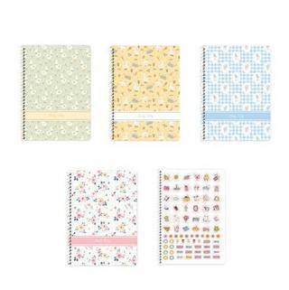 Keskin Color 387731 16,5x22,5 60 Yaprak Çizgili Karton Kapak Spiralli Defter Doğa - 1