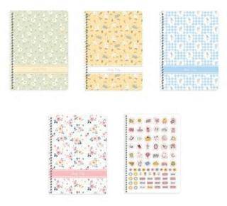 Keskin Color 387742 16,5x22,5 80 Yaprak Kareli Karton Kapak Spiralli Defter Doğa - 1