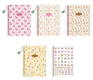 Keskin Color 388642 16,5x22,5 80 Yaprak Kareli Karton Kapak Spiralli Defter Charmlı Kovboy - 1