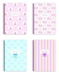 Keskin Color 410832 16,5x22,5 120 Yp. Kareli Spiralli Sert Kapak Defter - Kurdele - Keskin Color