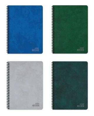 Keskin Color 410842 16,5x22,5 120 Yp. Kareli Spiralli Sert Kapak Defter - Alfa - 1