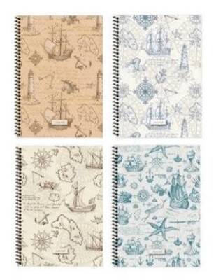 Keskin Color 418242 16,5x22,5 100 Yaprak Kareli Spiralli Sert Kapak Defter Journal - 1
