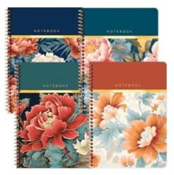 Keskin Color 418952-99 17x24 100 Yaprak Kareli Spiralli Sert Kapak Bahçe Defter - Keskin Color