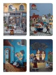 Keskin Color 510005 Ezo Sunal 18,5x26 48 Yaprak Çizgili Terzi Dikişli Kuşe Kapak Defter - Keskin Color
