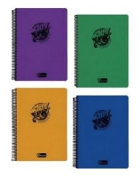 Keskin Color A4 100 Yp. Kareli Sert Kapak PP Spriralli Artt Defter - Keskin Color