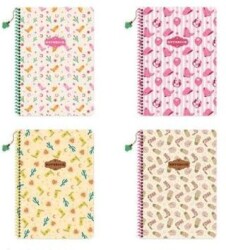 Keskin Color A4 80 Yaprak Çizgili Karton Kapak Spiralli Defter Charmlı Kovboy - Keskin Color