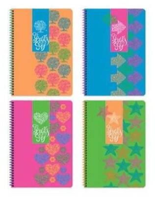 Keskin Color A4 80 Yaprak Çizgili Karton Kapak Spiralli Defter Neon - 1